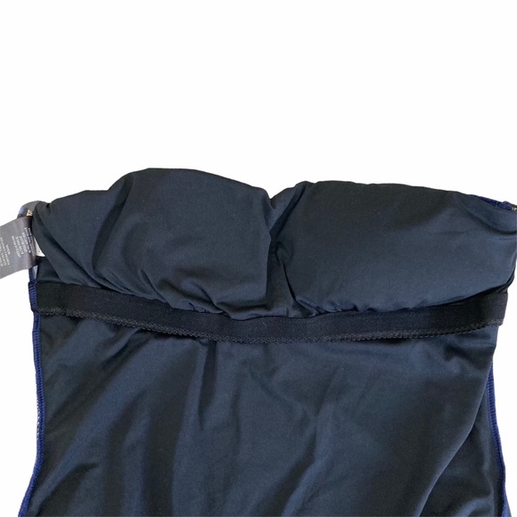 VINCE CAMUTO Tube-top Striped One Piece Swimsuit - Picture 3 of 4